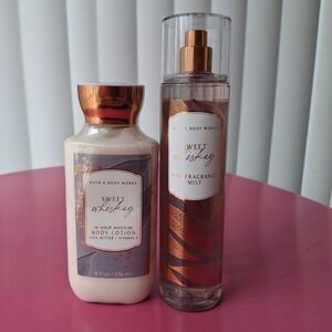 Bath & Body Works SWEET WHISKEY Body Lotion & Fragrance Mist Set of 2